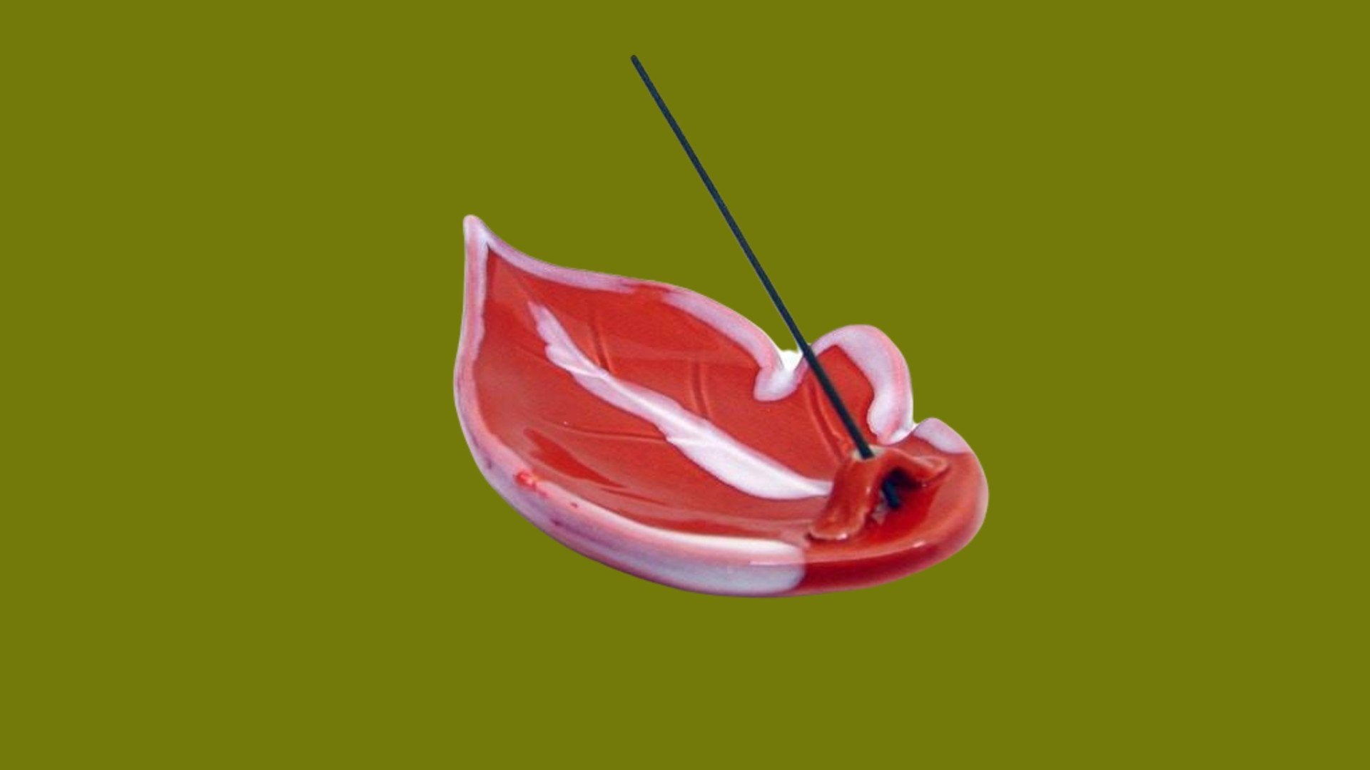 Incense Holder Crimson Leaf by Shoyeido -