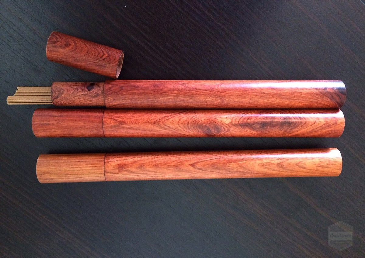 Incense holder - Wood barrel -
