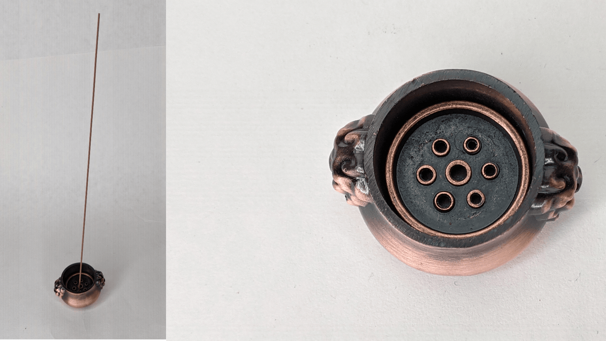 Mini Cauldron Copper Incense holder 3cm -