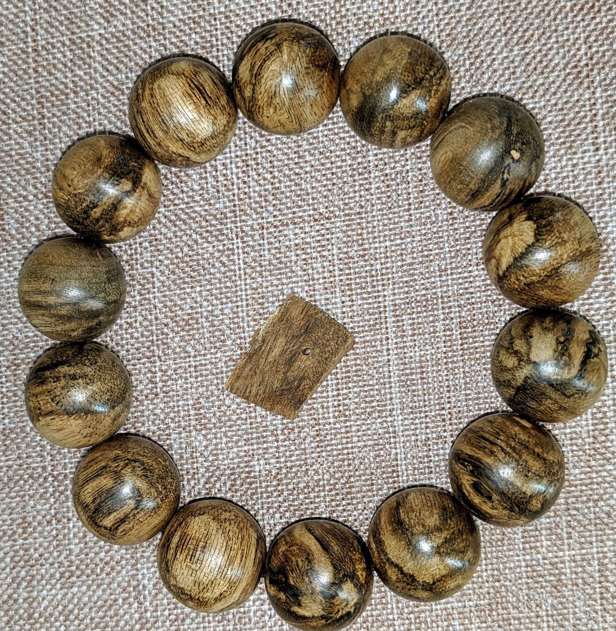 *SOLD* The Marble Trilogy - Wild Borneo Agarwood Bracelet - Number 2, and Number 3 - 24g