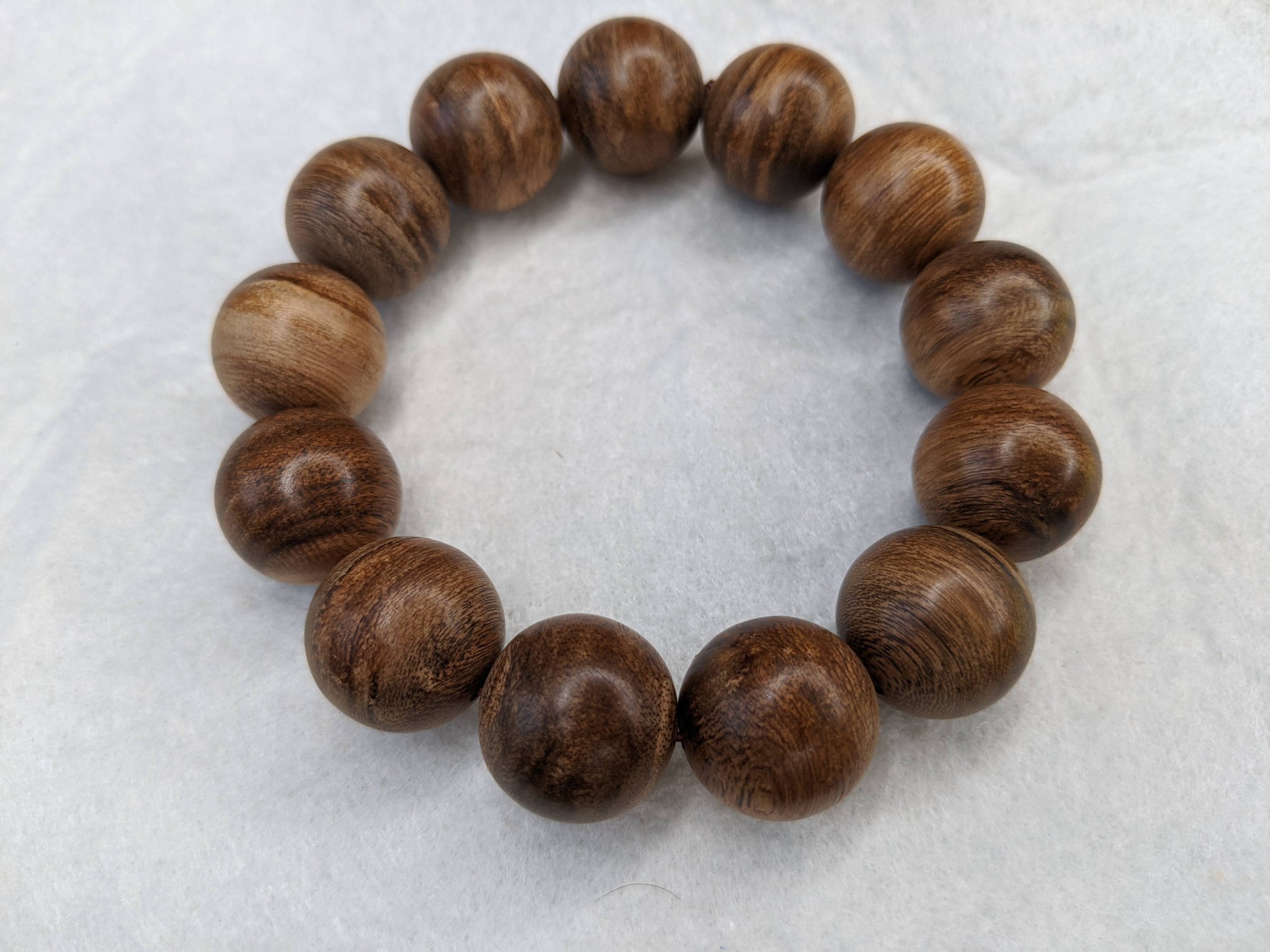Borneo Wild Agarwood Bracelet 24g 13 beads 18mm -