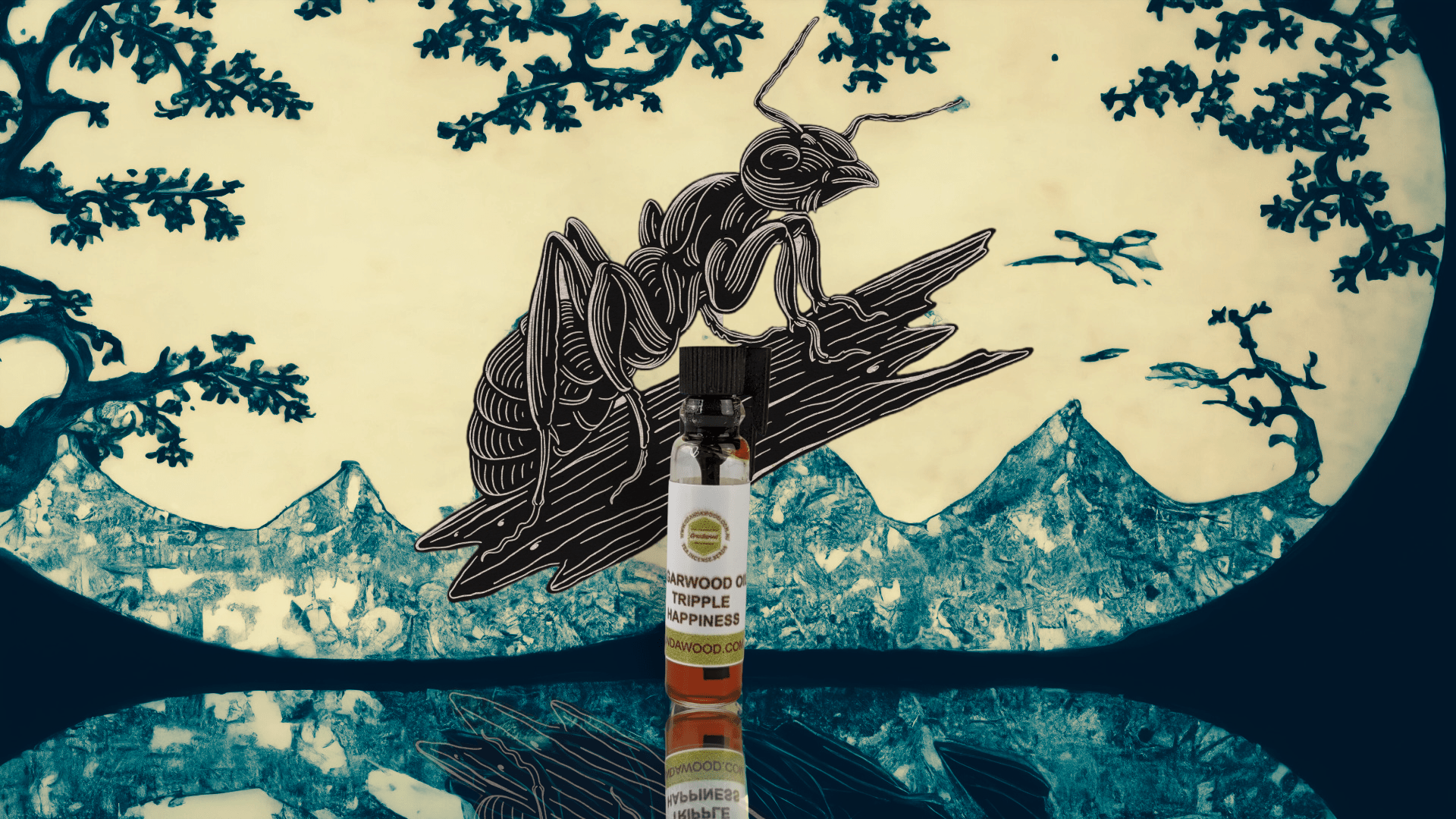 *New* The Heaven Smoke- 100% Pure Cutlivated Agarwood Oil (Oud)- Co2 Supercritical Fluid Extraction - Triple Happiness- Wild Agarwood / 0.5g