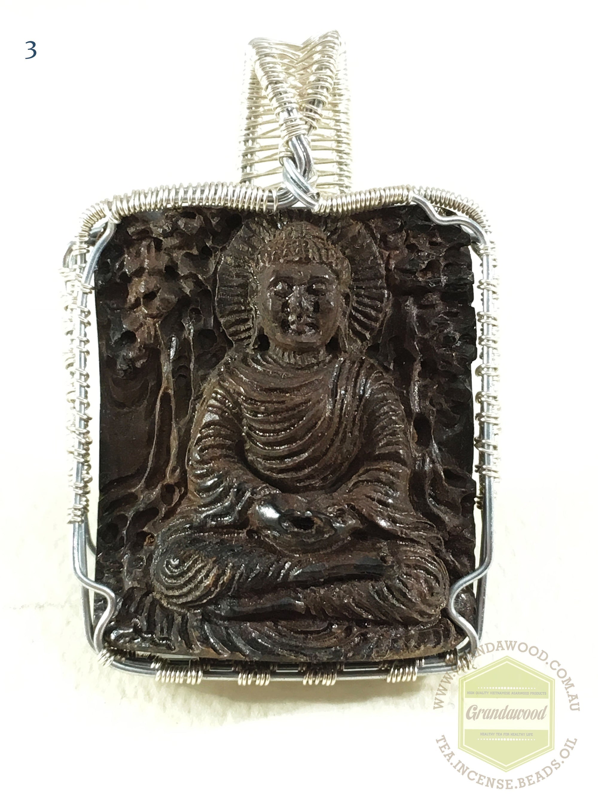 Sinking Agarwood Pendant Gautama (Sakyamuni) Buddha 释迦牟尼 - Pendant 3