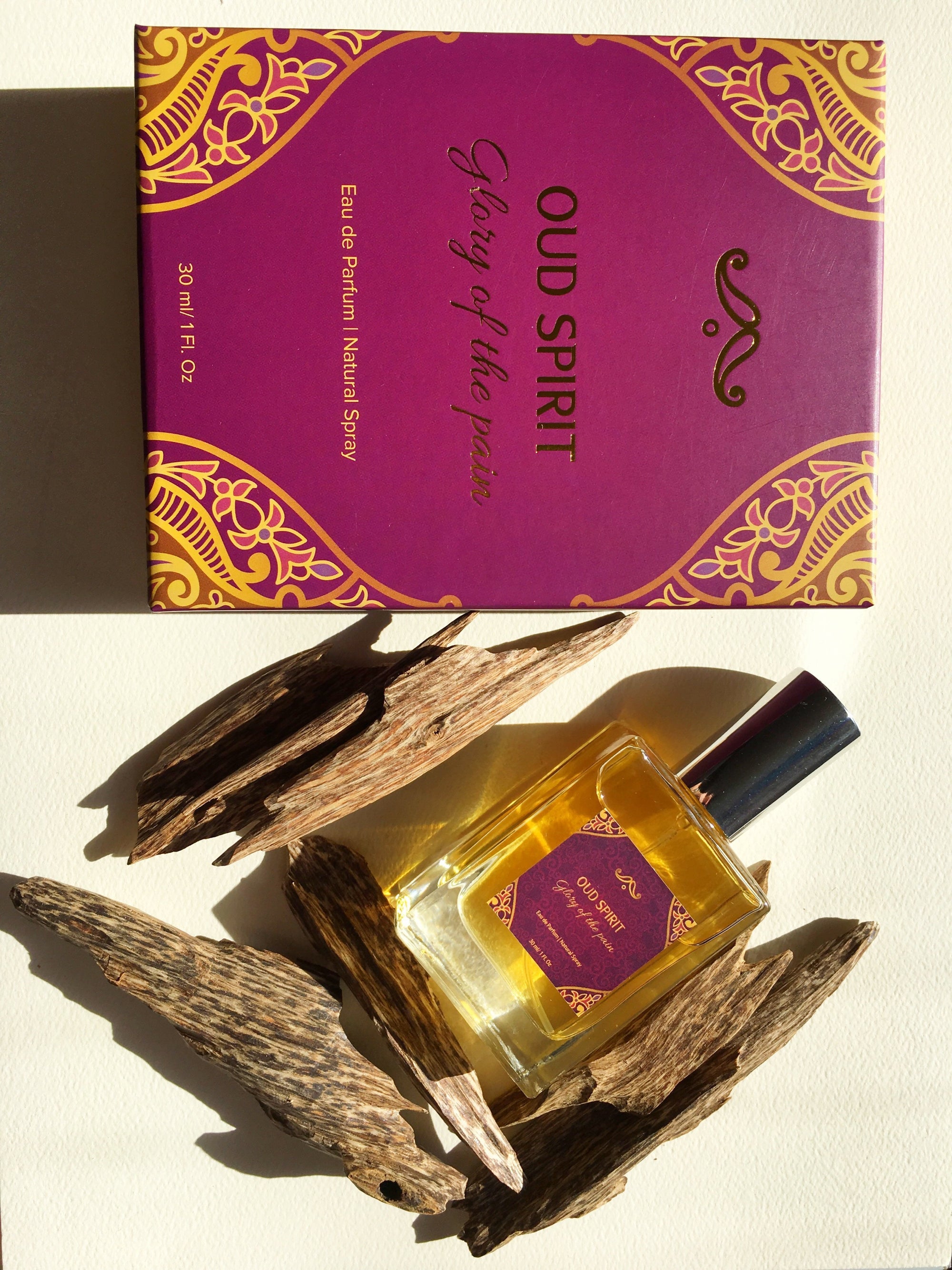 Grandawood Agarwood Oud Perfume: OUD SPIRIT- GLORY OF THE PAIN- perfume - 30ML FULL BOTTLE- FREE 0.5ML PURE SMOOTH THAI OUD / ALCOHOL