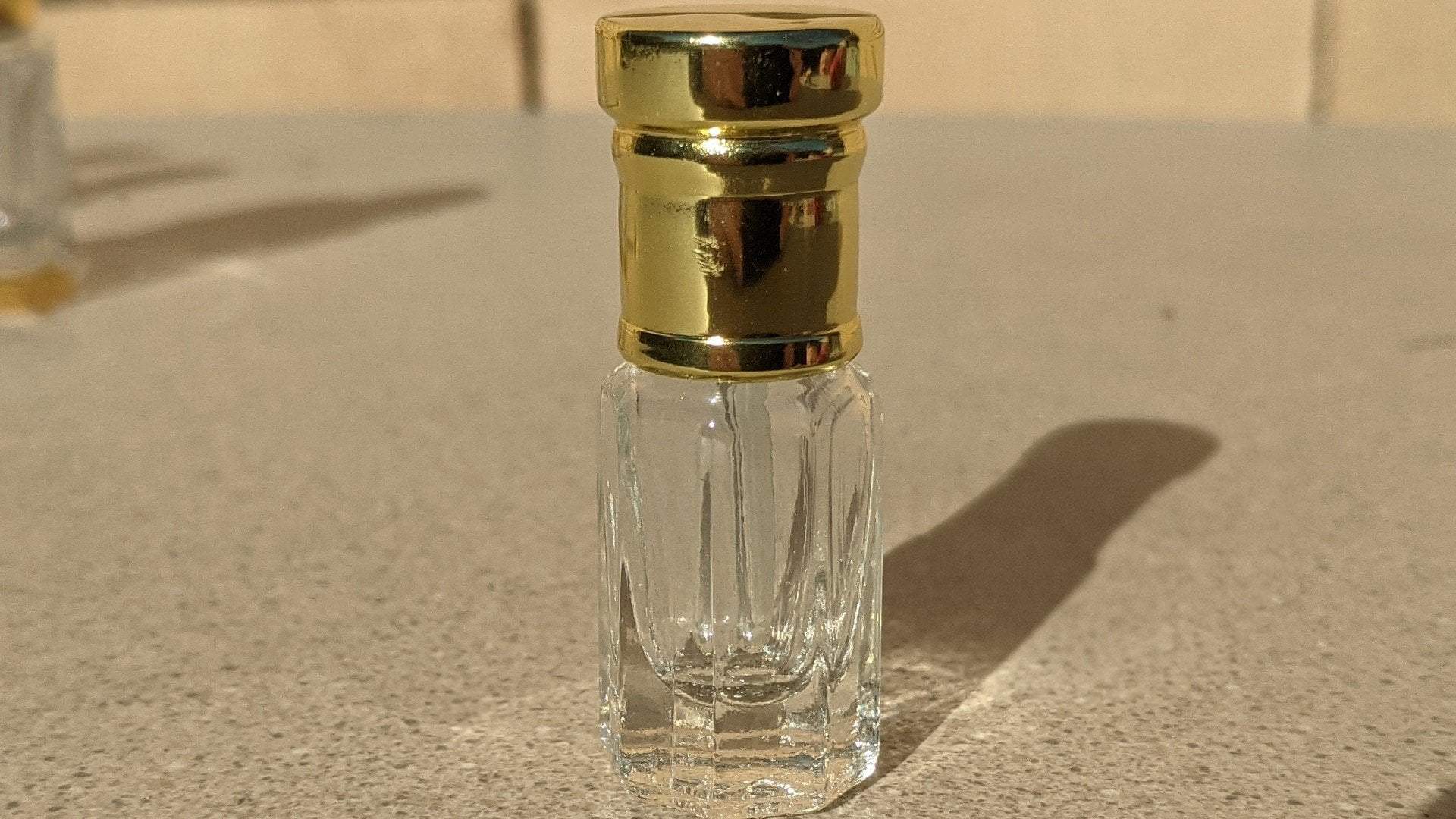 Luxurious Crystal Container - for Perfume Oil and Attar - Classic Cap / 3ml