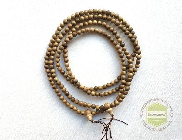 Z-Sold Out-Z- Malaysian Cultivated Agarwood Mala 108 beads 5.5mm -