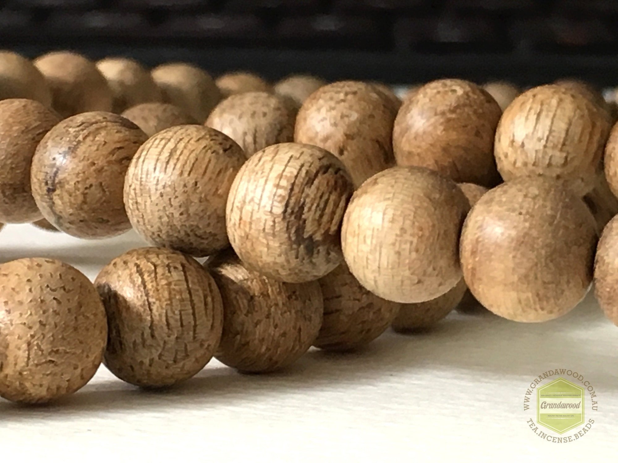 Z-Sold Out-Z- Malaysian Cultivated Agarwood Mala 108 beads 9mm Selected * -