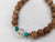 The Clarity - Cultivated agarwood 8mm bracelet with Tree of Life pedant, citrine and turquoise -