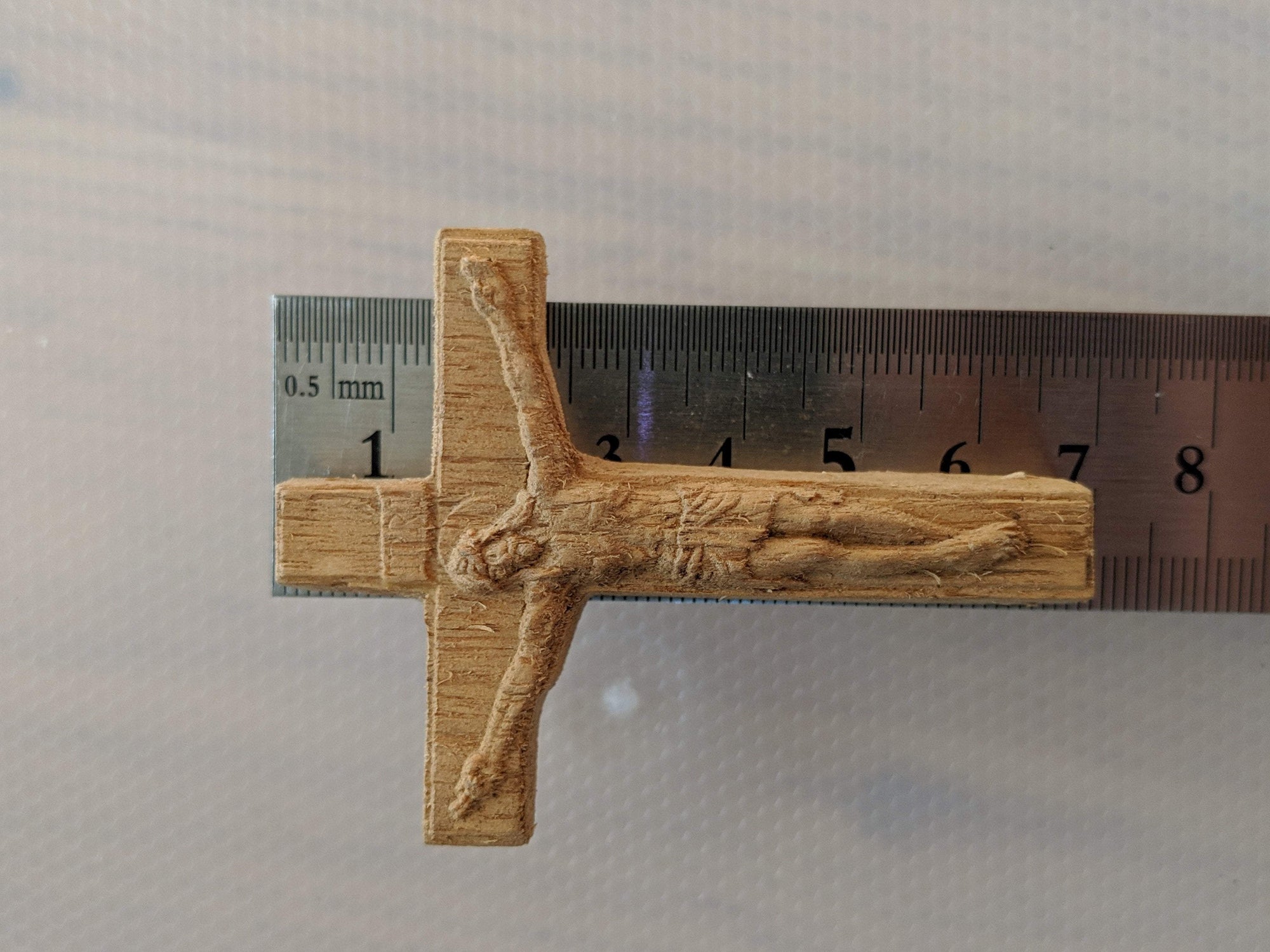 The Holy Cross / Crucified Jesus made from cultivated agarwood -