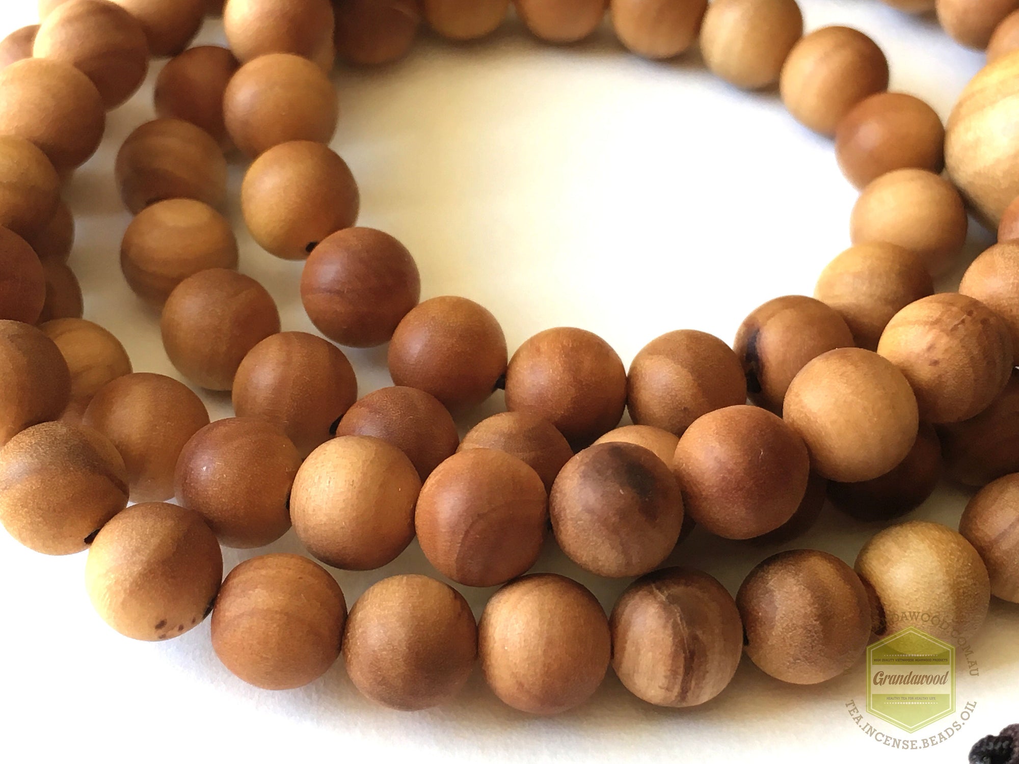 "The Ageless mala " - Wild Aged Sandalwood Mala 108 beads 6mm and/or 8mm -